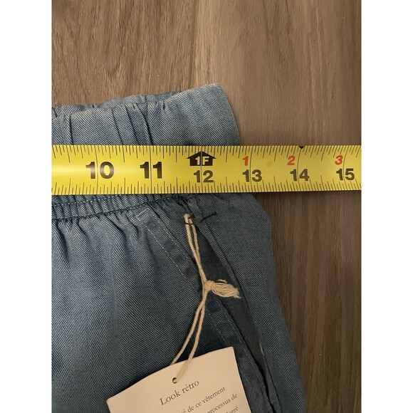 Cynthia Rowley pants Women’s XS Blue 100% Lyocell Ankle Pants Elastic Waist NWT - Picture 10 of 11